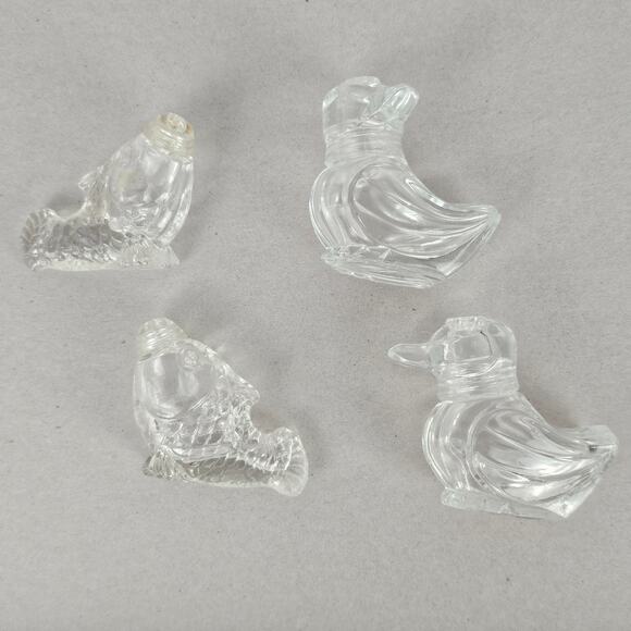 VTG lot 2 pair glass salt and pepper shakers ducks and fish - Picture 5 of 7